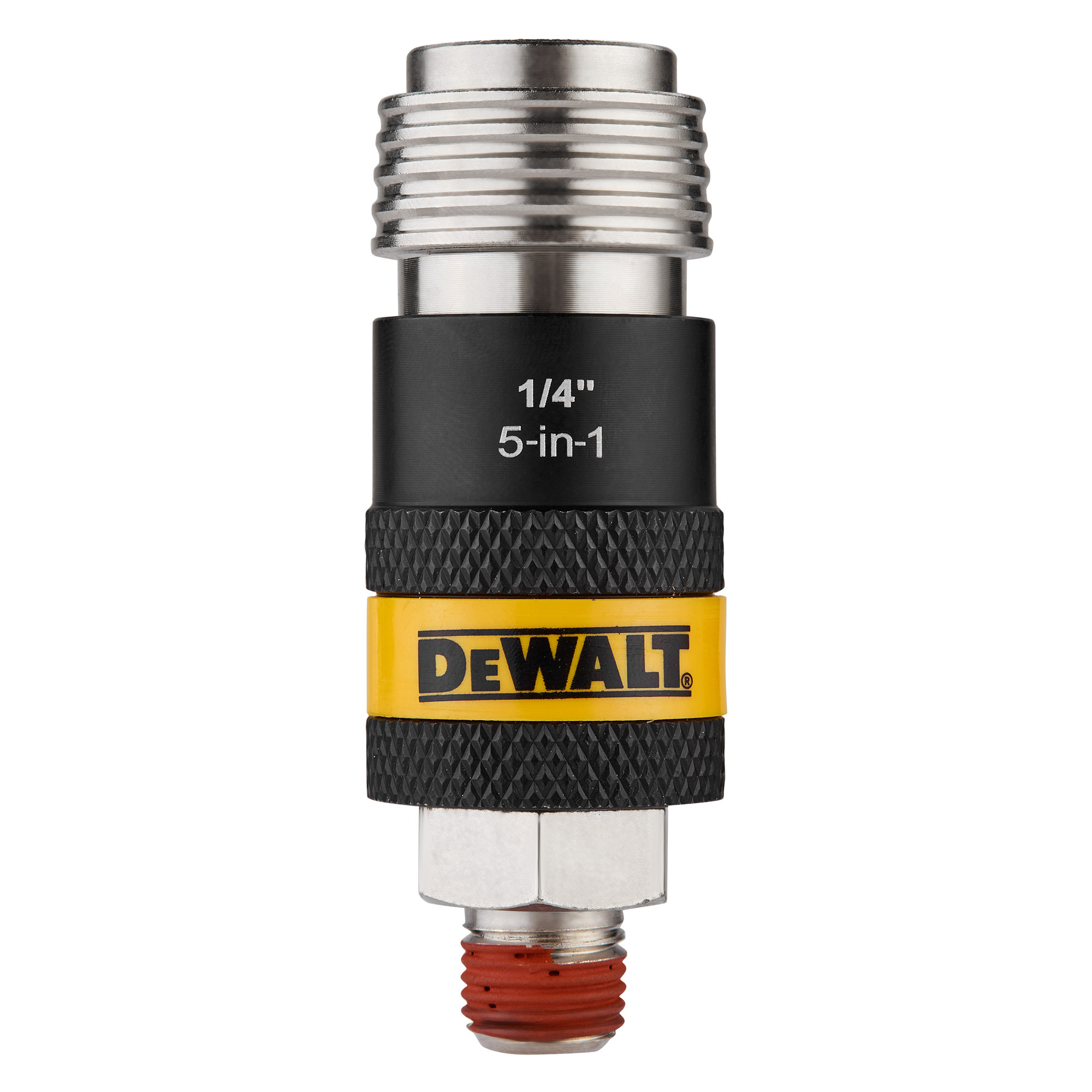 DEWALT 5-in-1 Universal Safety Coupler, 1/4'' NPT-Male, Model# DXCM036-0234
